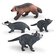 Children's Toys Simulated Wild Animal Badger Model Children's Cognitive Dog Badger Ornament