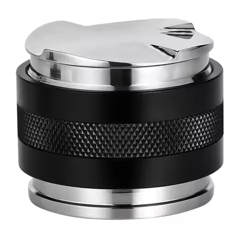 2 in 1 Coffee Distributor & Tamper Adjustable Depth Espresso Distributor Tool fit for 51/54/58mm Bot