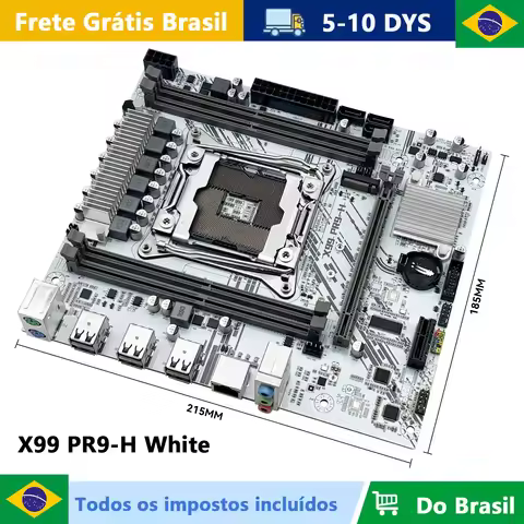 MACHINIST X99 PR9-H White Motherboard Support Xeon E5 V3/V4 LGA 2011-3 Series CPU DDR4 ECC RAM NVME 