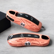 Sesuai untuk Porsche Taycan Pink Pig Key Case Panamera Macan 718 Cayenne 911 Cayman Key