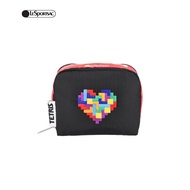 Lesportsac Square Cosmetic Bag Small Bag กระเป๋าเครื่องสำอางใบเล็ก Style 6701 LeSportsac x Tetris™