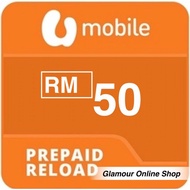 U Mobile RM50 Prepaid Reload/Top Up DIRECTLY (NO Pin)