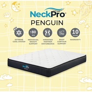 NeckPro Hallstatt Pocket Spring Mattress | 11 Inches (28cm) | Extreme Cool 6X Fabric | Vacuum-Compre
