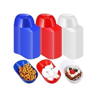 Roshtia 180 Buah Helm Bisbol Es Krim Mangkuk Makanan Ringan Massal 8 Oz Mini Topi Bisbol Mangkuk Pla