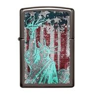49663 Zippo Statue Of Liberty  ของแท้ (Empty Zippo Lighter without Fuel ไฟแช็กเปล่าไม่มีเชื้อเพลิง)