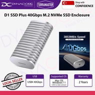 TERRAMASTER D1 SSD Plus 40Gbps M.2 NVMe SSD Enclosure - USB4 40Gbps