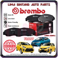 Perodua Myvi Lagi Best  Icon  Axia  Bezza Front Brake Pads  Disc Brake Pad Brembo *Original*