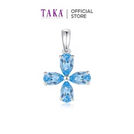 TAKA Jewellery Spectra Blue Topaz Pendant 9K