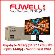 Gigabyte M32Q-EK QHD (2560 x 1440) 31.5" 165Hz/OC 170Hz IPS Gaming Monitor [3 Year warranty]