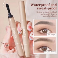 Waterproof Eyebrow Cream With Brush Tinted Brow Gel 24h Long Lasting Brows Pen 2 In 1eyes J1b1