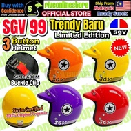 SGV Helmet SGV99 Trendy Baru 2025 Star Cap Color Topi Keledar 3 Button MURAH Size L 60CM SIRIM Appro