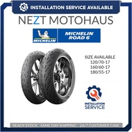 Michelin Road 6 Road Touring Tyre 120/70-17 160/60-17 180/55-17 ( Installation Available Penang READ