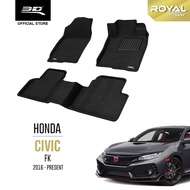 3D ROYAL Car Mat Honda Civic FK8 (2016 - Present)