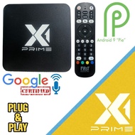 STB Android TV BOX X1 Prime Google Certified Voice Command TINGGAL PAKAI