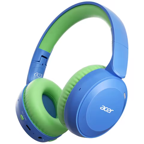 Acer Kids Bluetooth 6.0 Headphones with Built-in Mic 85/94dB Volume Limited Lightweight Over-Ear Wir