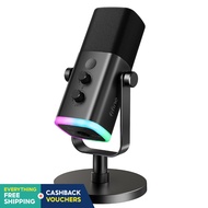 FIFINE AM8 USB/XLR Dynamic Microphone for Gaming, Podcast – RGB, Noise Reduction
