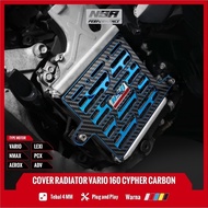 NSA COVER RADIATOR CYPHER CARBON VARIO PCX NMAX AEROX ADV LEXI STYLO Radiator COVER Yamaha Honda 125