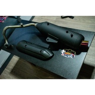JVT pipe for Honda click black titanium tip V3 with bung sensor rev kou pipe exhust click mio beat m