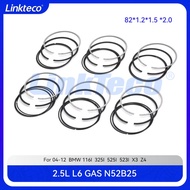 Engine Piston Ring Set Fit 2.5 T L GAS L6 N52B25 For 04-12 BMW E90 E92 E60 E61 116I 325I 525I 523I X