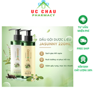 Jasunny dầu gội dược liệu jasunny dầu gội gàu giảm tóc khô gãy rụng mượt tóc chai 220ml