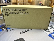 【全新水貨】Sigma 20-200mm f/3.5-6.3 DG Contemporary (Sony E Mount)｜超廣角天涯鏡