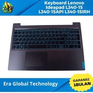 Lenovo Ideapad Gaming L340-15IRH Backlight Blue Laptop Keyboard - Original with Frame