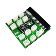 PCI-E 12V 64Pin to 12 x 6Pin Power Supply Server Adapter Breakout Board Power supply  Module for HP 