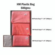 Plastic Bag HM [500gm±] | Transparent Plastik Beg HM | Plastik Bungkus Tapao | 5X8 6X9 7X10