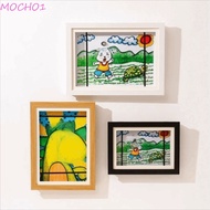 MOCHO1 Magnetic Flip Photo Frame, A4/A3 Elastic Straps Flip Art Photo Frame, Practical Front Opening