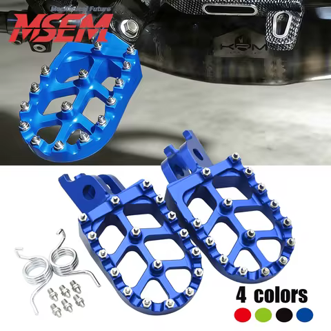 Motorcycle CNC Foot Rests Pedals Footpegs Foot Pegs For Kawasaki KX KLX KXF 250 450 250F 450F 250X 4