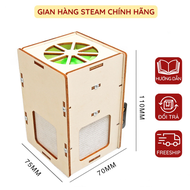 Máy Lọc Không Khí Bằng Gỗ Mô Hình Diy Stem Trẻ Em Khoa Học Đồ Chơi Công Nghệ Tự Làm