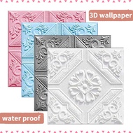 ✨H&amp;B✨Wall Paper Adhesive Waterproof Foam Wall Stickers Home Living Decoration Display Design 3D Wallpaper Sticker Maker