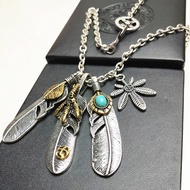 New Style Men Women Fashion All-Match Takahashi Feather Pendant Necklace