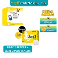 PROMO Abbott FreeStyle Libre Glucose Monitor Starter Kit ( Reader + Sensor ) EXP:11/2026 [ Libre 2 F
