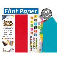 Art Paper Flint Paper Color Paper Construction paper 80gsm Mix 10 colors 20 Pieces Kertas Kraf Kerta