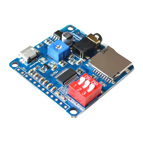 ABKN-Player Module Voice Sound Playback Module MP3 Player Module UART I/O Trigger Class D Amplifier 