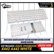Asus VivoBook X442 A442 A442UF A442U X442UA A442UR X442UA X442UR X442UF A442UQ WHITE Keyboard WHITE/