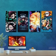 Poster Anime Hiasan Dinding Kimetsu no yaiba /Demon Slayer/KEREN/POSTER MURAH/Dekorasi kamar/KNY