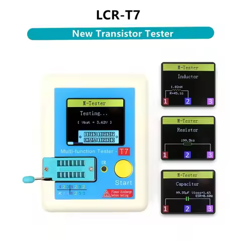 Component Tester LCR Meter Repair And Troubleshooting 3.5inch TFT Screen Compact Measurement Tool In