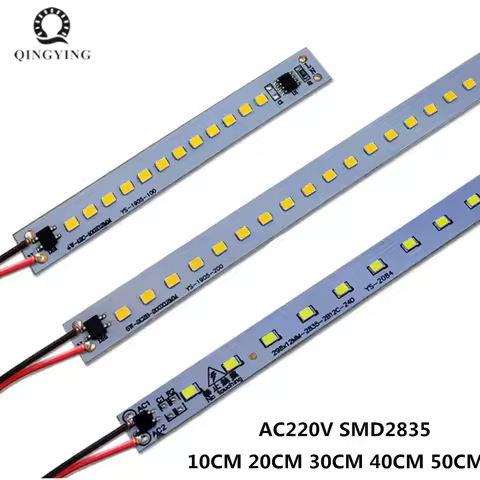 AC220V LED PCB Lights 10CM 20CM 30CM 40CM 50CM 4W-8W Warm/Natural/Cold White SMD2835 High Brightness