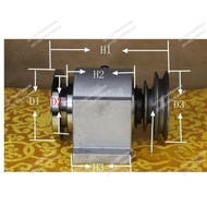 Lathe spindle, tapered bearing 80 Head spindle through hole 20