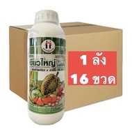 (ยกลัง16ขวด) หญิงงามเขียวใหญ่พลัส 1 ลิตร ตราหญิงงาม สาหร่ายเขียว+อะมิโน28ชนิด ช่วยให้ใบเขียว ใบเข้ม 