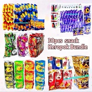 Keropok Bundle snack 30pcs Super Ring /Rota/ Vira/Corntoz/Double Decker/ Shoyuemi/Mamee/Twisties 30p