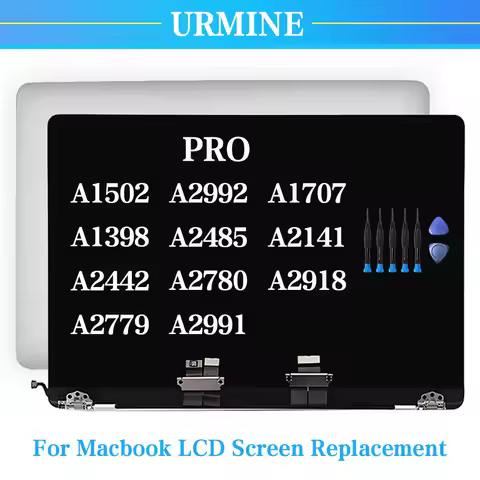 LCD Full Assembly Screen Replacement For Macbook Pro Retina A1502 A1398 A2442 A2779 A2918 A2992 A248