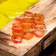 Orange gold blood horse ring size 17-19mm