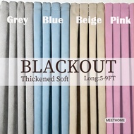 5-9FT Blockout High Quality Dimmer Bedroom Curtains Thickened Beige Grey Pink Modern Ring Curtain