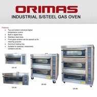 ORIMAS Gas Oven [1 Deck 2 Tray] Digital GR-2M Fully Stainless Steel Industrial Commercial Oven 数码1层2盘燃气不锈钢烤炉