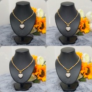 Necklace 3 Kings cz Heart Pendant Available In Sizes 2 3 Mm. Length 20 Inches 24