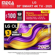 LG OLED55G5PSA 55" OLED EVO G5 4K SMART TV | Free Wall Mount + $100 e-Vouchers Redeem From LG