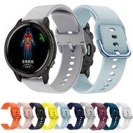 20 22mm Silicone Strap For Garmin Forerunner 165 55 158 245 645 265 255 745 Vivoactive 5 4 3 Venu 3 